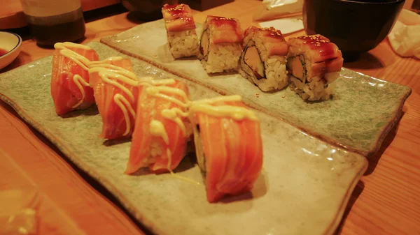 Sushi Prato Comida Japanness — Fotografia de Stock