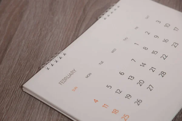 Close Calendar Table — Stock Photo, Image