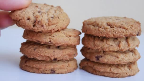 Κλείστε Και Μεγεθύνετε Cookies — Αρχείο Βίντεο