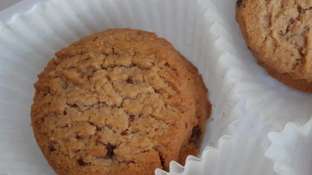 Κλείστε Και Μεγεθύνετε Cookies — Αρχείο Βίντεο