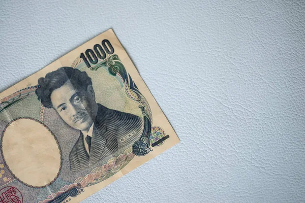 Közelről japán bankjegy 1000 ¥. — Stock Fotó