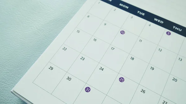 calendar page  in pastel tone.