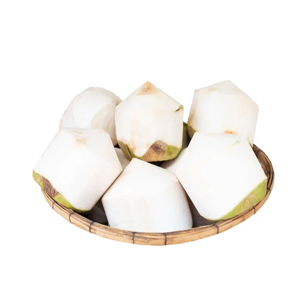 Close up coconuts on white background. — Stock Photo, Image