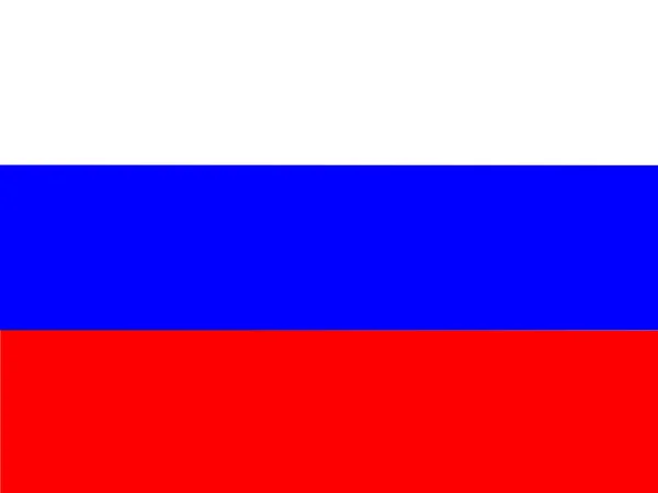 Прапор Росії створений за допомогою комп'ютерної графіки. — стокове фото