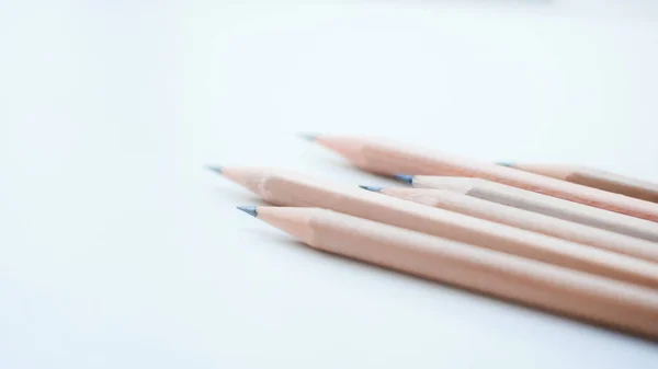 Grupo de lápiz en el espacio en blanco . —  Fotos de Stock