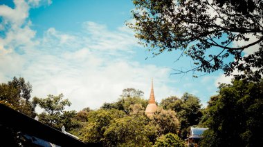Film tonu üzerinde Tay pagoda.
