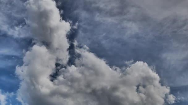 時間の経過に見られる雲の動き — ストック動画