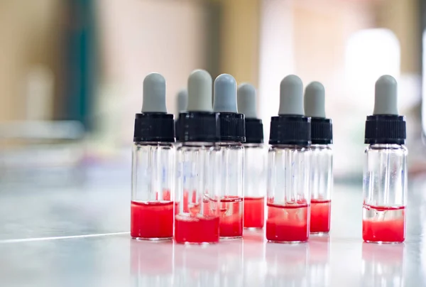 Клітини Червоної Крові Пробірці Білій Лабораторії — стокове фото