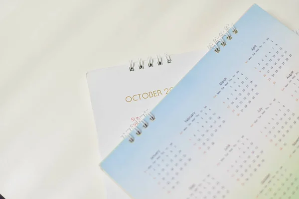 Wazig Kalender Witte Toon Planning 2021 Concept — Stockfoto