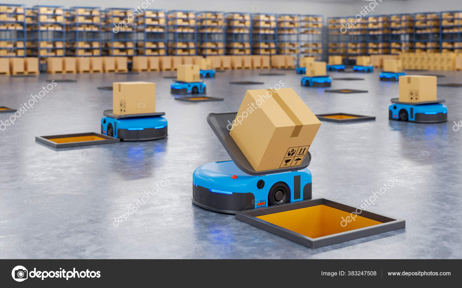 Army Robots Efficiently Sorting Hundreds Parcels Hour Automated