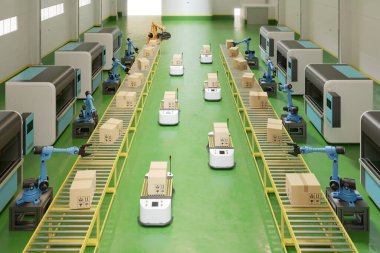 AUTOMATED Kılavuzu VEHICLES (AGV), 3d Hazırlama