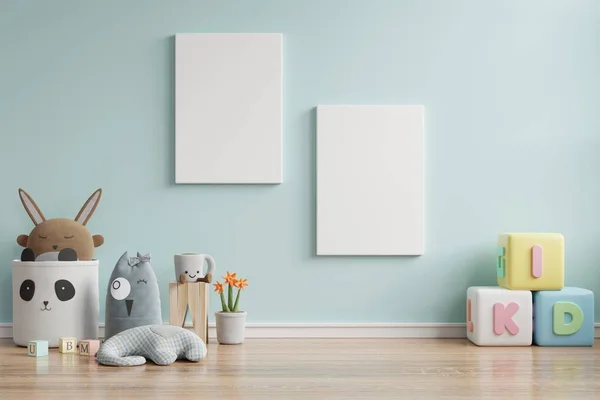 Mock Up Poster Frame In Children Room Kids Room Nursery Mockup 3d Rendering Stock Images Page Everypixel