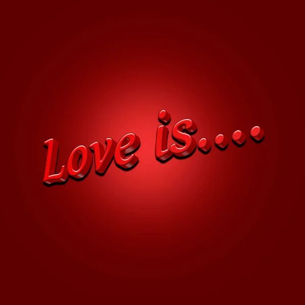 Ein Zeichen Liebe Sagen Ist Mit Einer Bedeutung Dessen Liebe — Stockfoto