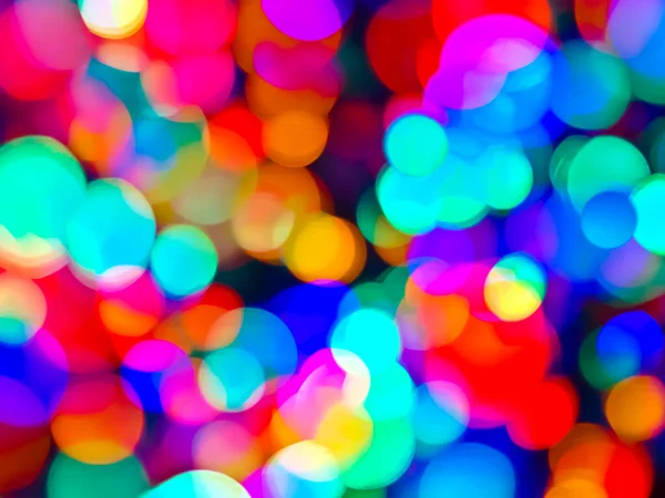 Bright Multicolored Bokeh Design Use Party Backdrop — Stock Photo, Image