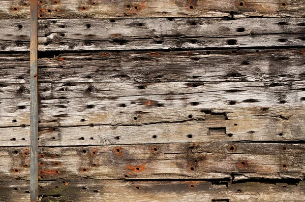 Siding Made Old Wooden Beams Use Background Wood Texture — Stock Photo, Image