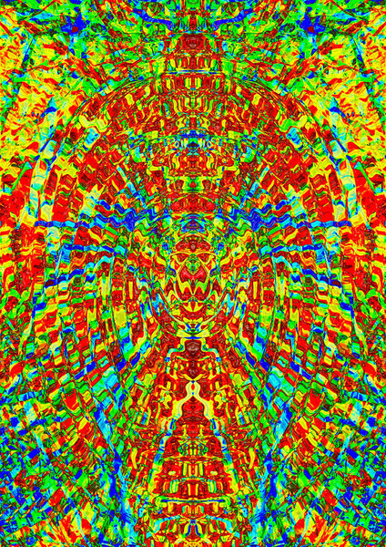 Калейдоскопический гобелен из цветного стекла для использования в качестве фона или элемента дизайна
.