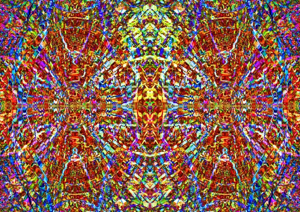 An eye-catching kaleidoscope of color for use as a background or texture.