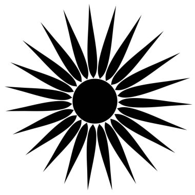 Tasarım elementi olarak kullanılacak kara kış güneşi tasarımı