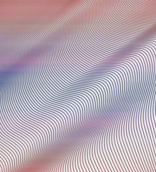 Ein Wellenförmiger Abstrakt Pastellfarben Auf Weißem Hintergrund — Stockfoto