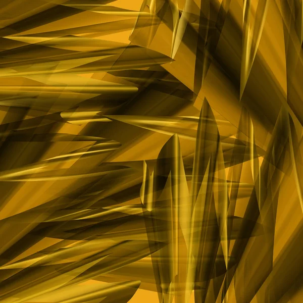 Dynamic Futuristic Angular Gold Abstract — Stock Photo, Image