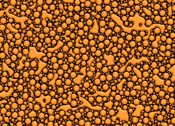 Abstract Blobs Portocaliu Negru — Fotografie, imagine de stoc
