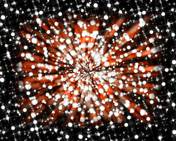Eine Sternenexplosion Bokeh Stil Zur Verwendung Als Gestaltungselement Oder Als — Stockfoto