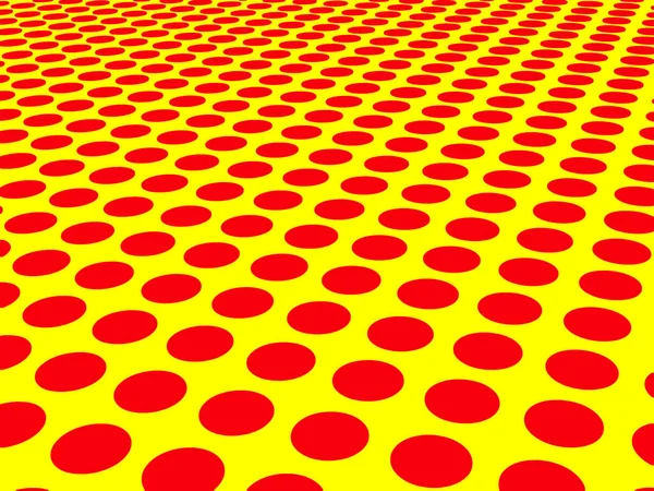 Abstrakt Červených Teček Žluté — Stock fotografie