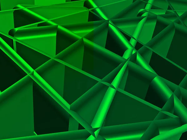 Abstract Random Achitectural Structure Green — Stock Photo, Image