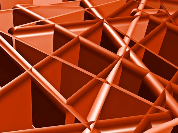 Abstract Random Achitectural Structure Orange — Stock Photo, Image