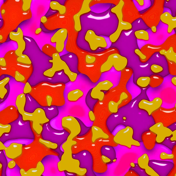 Multicolored Jellybean Camouflage Design Party Scene — Stock Photo, Image