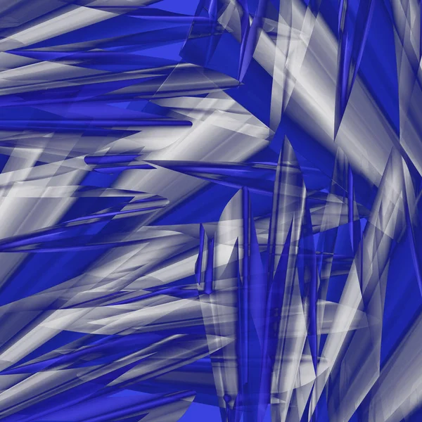 Dinamik, fütürist, açısal mavi ve beyaz soyut.