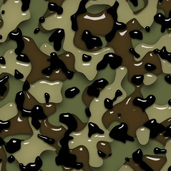 Unusual Abstract Camouflage Style Glass Bead Effect — Stock Photo, Image