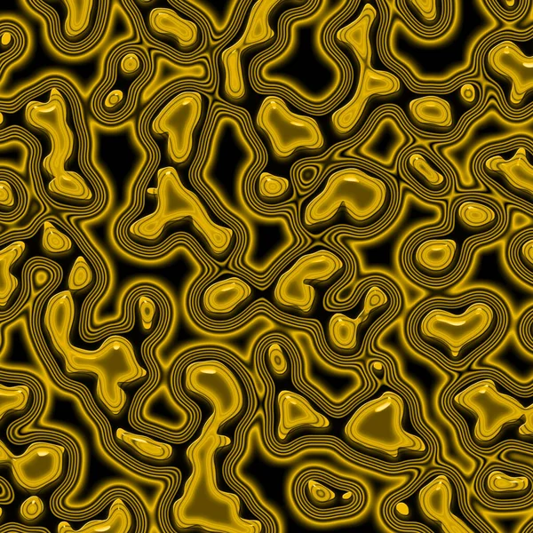 Resumo Formas Amarelas Irregulares Preto — Fotografia de Stock