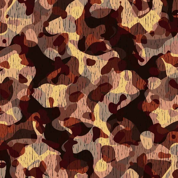Ett Kamouflagemönster Baserat Brunt Och Beige Med Fibermarkeringar — Stockfoto