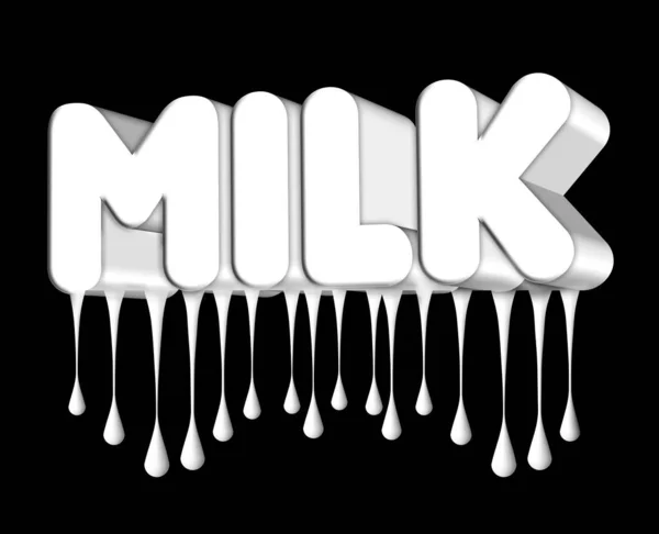Egy Milk Tábla Cseppekkel Elszigetelt Fekete — Stock Fotó