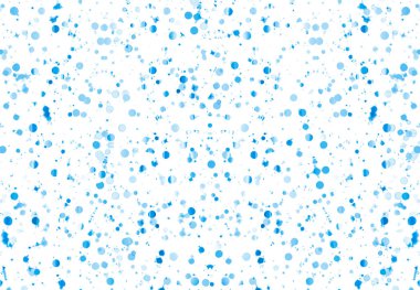 Arka plan olarak kullanılmak üzere mavi üzerine beyaz tonlarında rastgele lekelerin hassas bir tasarımı