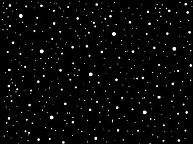 Arkaplan olarak kullanılacak yıldızlarla dolu basit bir çizgi film tarzı gece