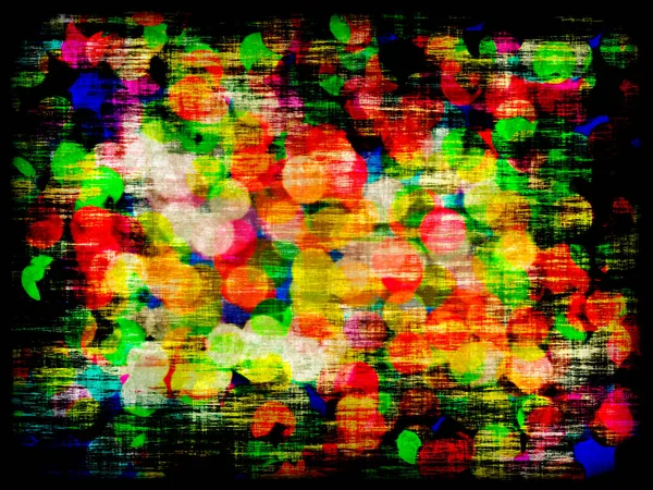 Fundo Abstrato Grunge Multicolorido Com Design Bokeh Moldura Escura — Fotografia de Stock