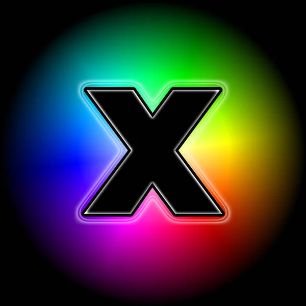 黑体字投票X号 全党彩色背景为黑体字 — 图库照片
