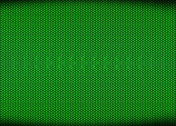 Zöld Pontok Absztrakt Féltónusú Mintája Fekete Hálós Háttérrel — Stock Fotó