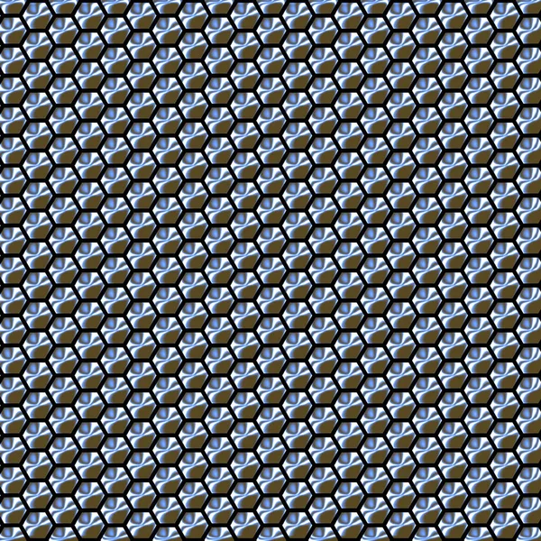 Металлические Шестиугольные Соты Абстрактный Рисунок Использования Качестве Фона — стоковое фото