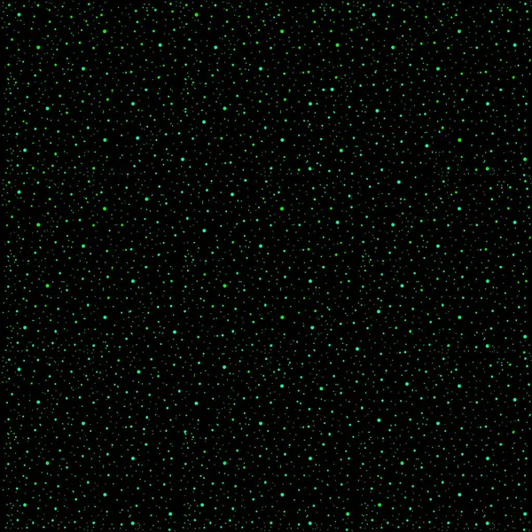 Een Zwarte Nachtelijke Hemel Met Een Sterrenstelsel Van Groene Sterren — Stockfoto