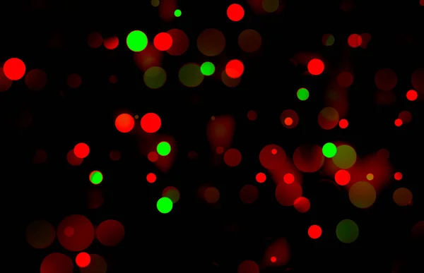 Diseño Bokeh Festivo Iluminado Finamente Disperso Tonos Rojo Verde Sobre — Foto de Stock