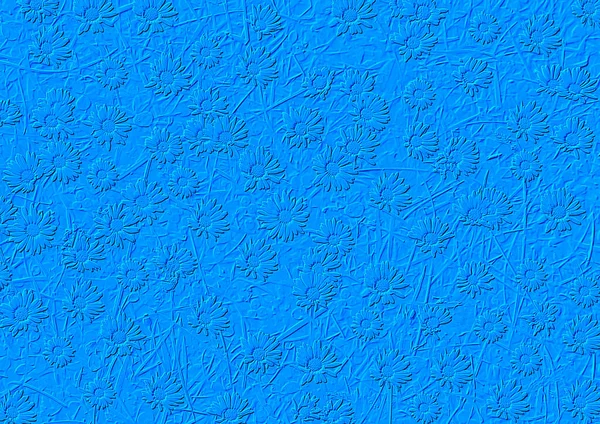 蓝色压花壁纸的设计 — 图库照片