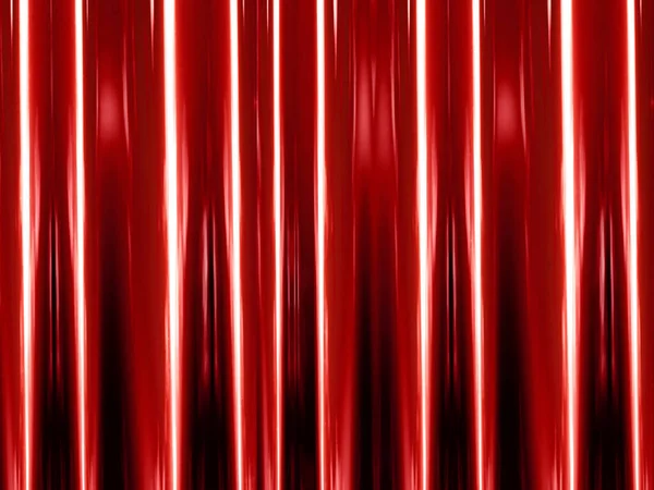 Glossy Shiny Pleated Silk Curtain Texture Use Background Red — Stock Photo, Image