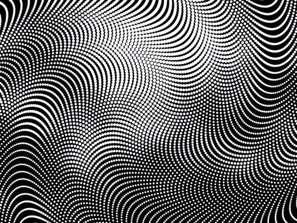 Сміливий Чорно Білий Абстрактний Напівтоновий Візерунок Гойдалками Кривими — стокове фото