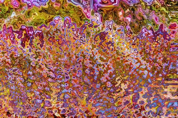 Импрессионистский Абстрактный Художественный Фон Завихрений Закручиваний Теплых Многоцветиях — стоковое фото