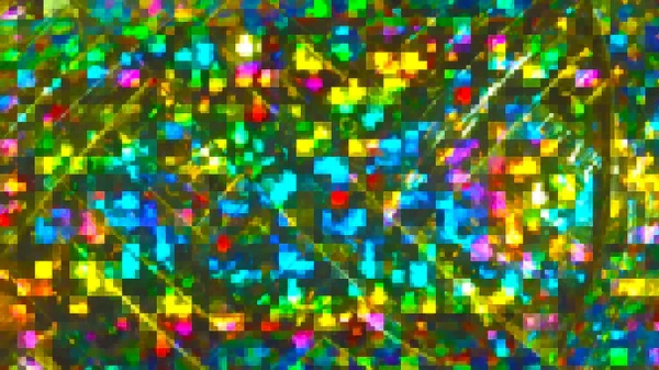 Fond Abstrait Mosaïque Pixels Carrés Multicolores — Photo
