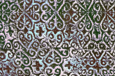 Eski bir terracotta çömlek dizaynı.