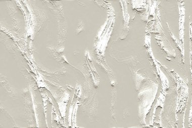 Bir artex biçimindeki alçı dokunun kapalı beyaz bir görüntüsü